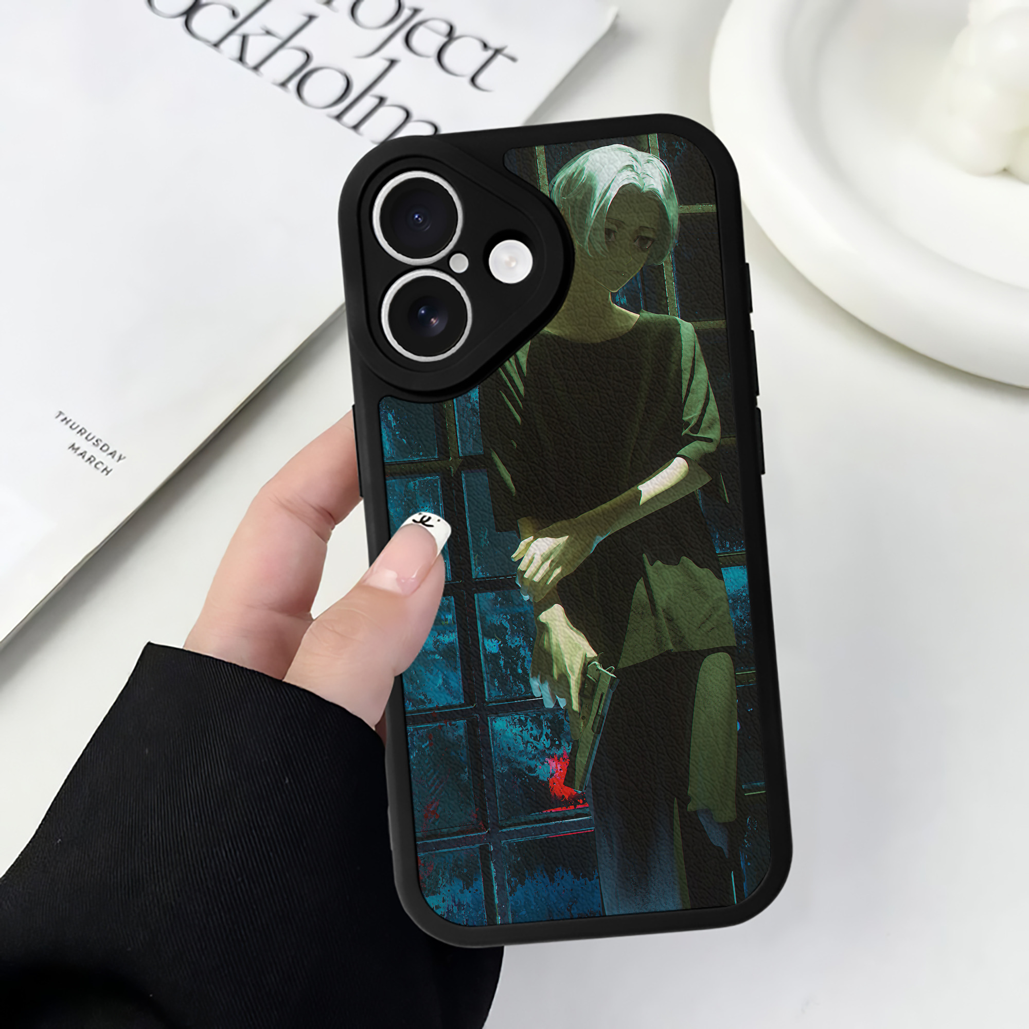 （画像用） 東京リベンジャーズ Tokyo Revengers 【iPhone 16シリーズ対応】シリコンスマホケース（レザー調） 材質：シリコン